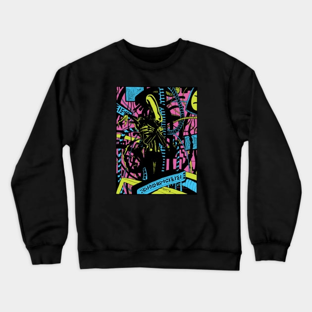 Aliens Crewneck Sweatshirt by Tryptic Press